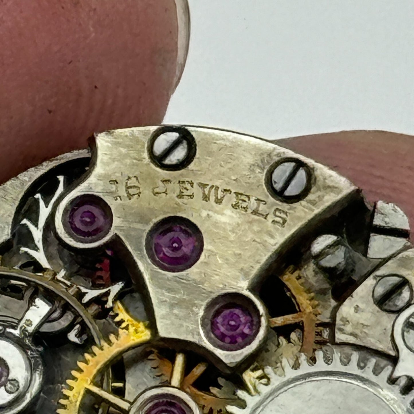 21.4mm Unidentified Interesting 15 Jewels Manual Wind Swiss Watch Movement PART