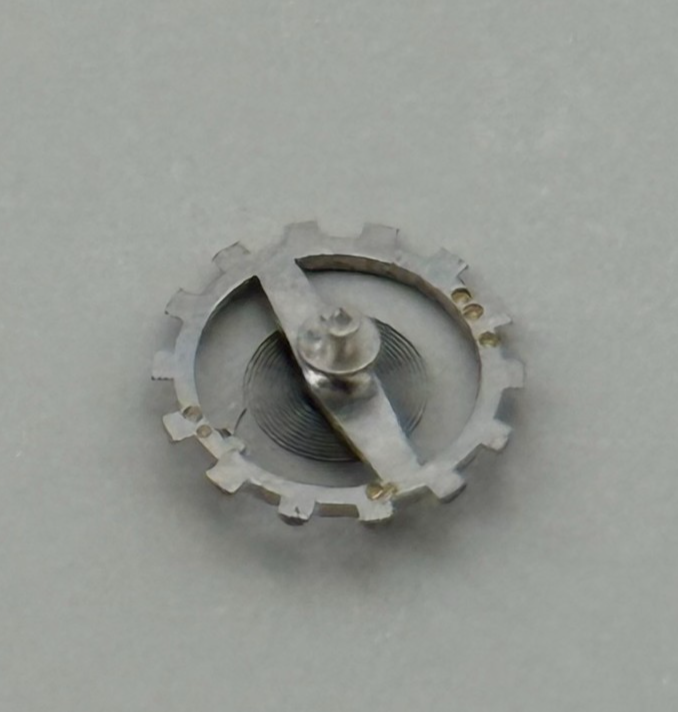 Brac 2061 Balance Wheel Complete And Spring  7¾’’’ 497 Watch Movement Parts NOS