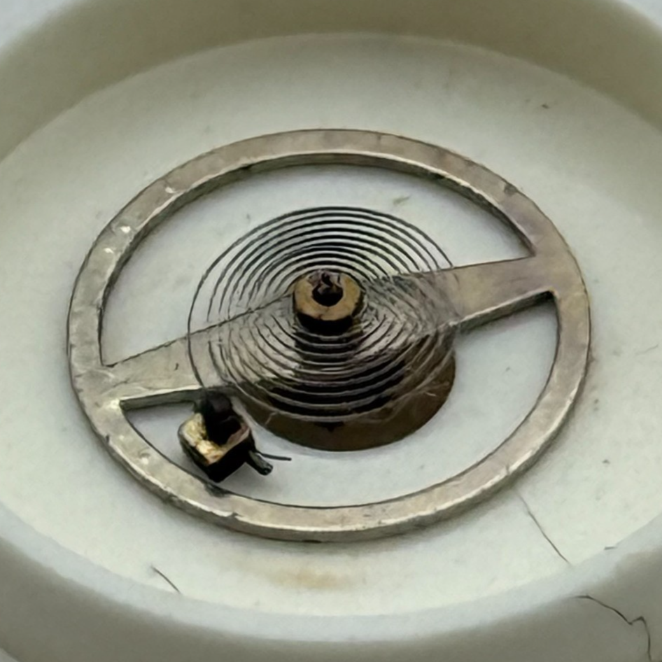 Cattin 51 Balance Wheel Complete And Spring 10½’’’ Renata Watch Movement Parts 