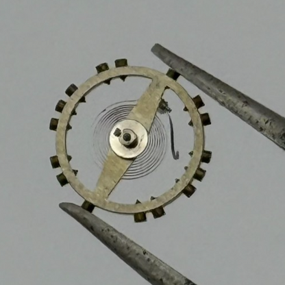 ETA 2410 Balance Wheel Complete And Spring Inca 957 M Watch Movement Parts