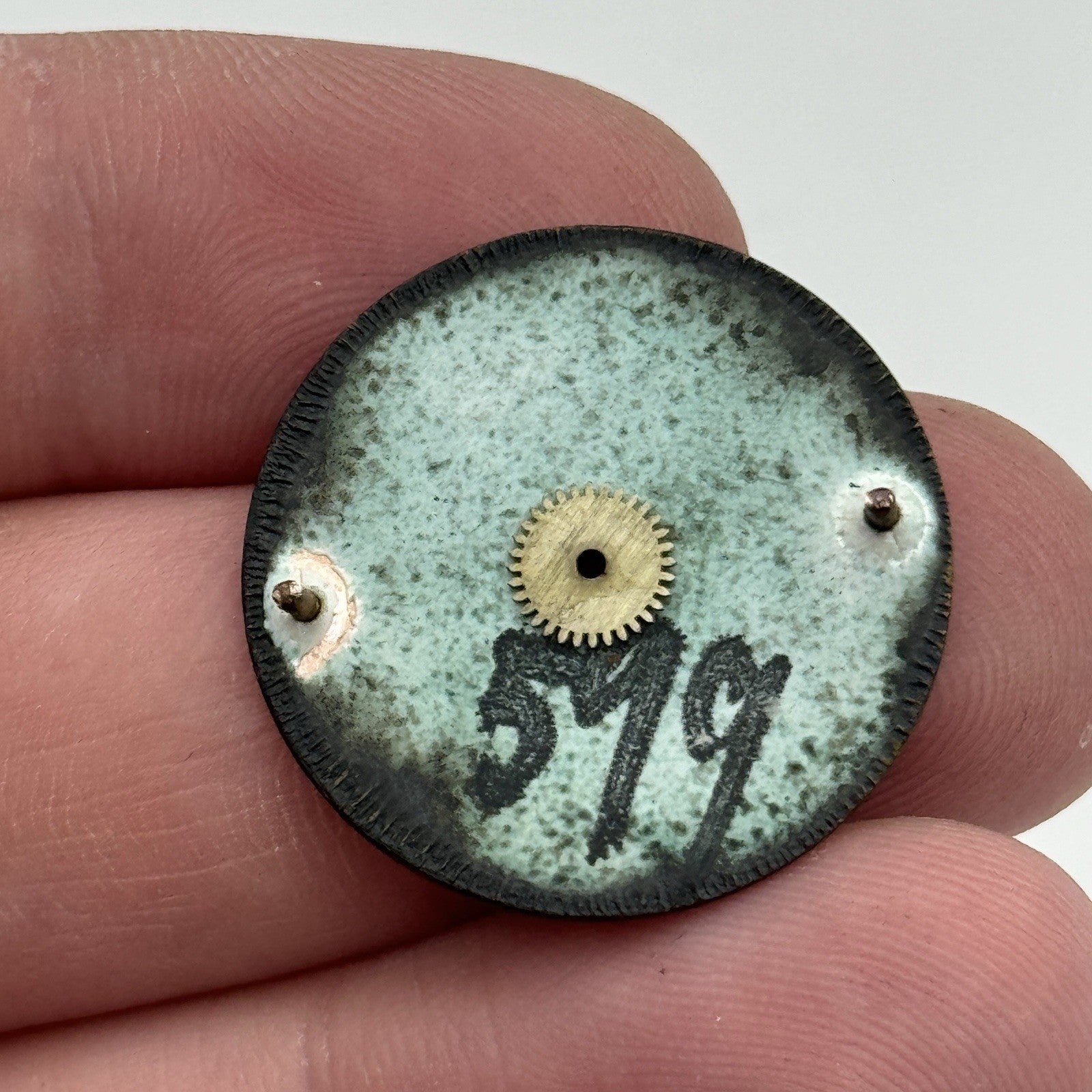 25.7mm ROLEX Rebberg Manual Wind Trench Watch Movement & Dial Antique PARTS