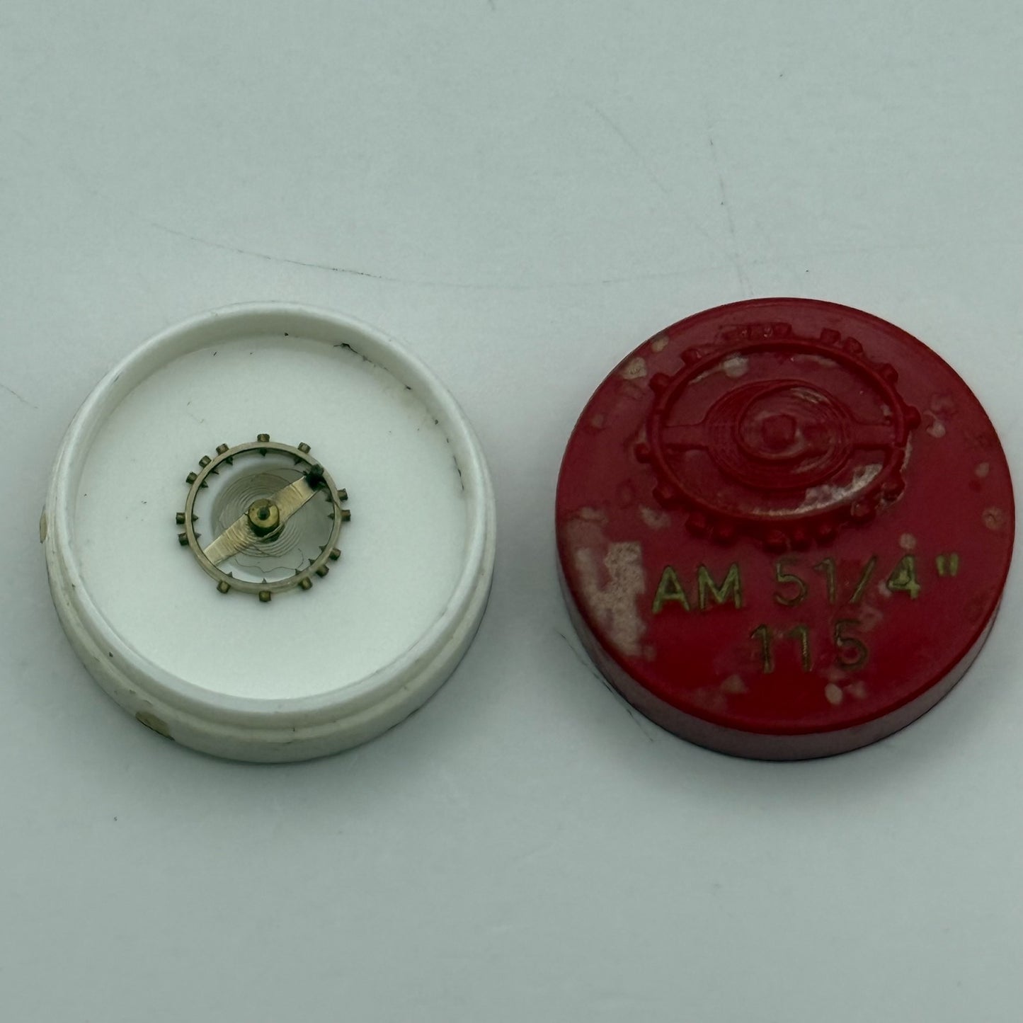 AM 115 Balance Wheel Complete And Spring 5 1/4’’’ Renata Watch Movement Parts