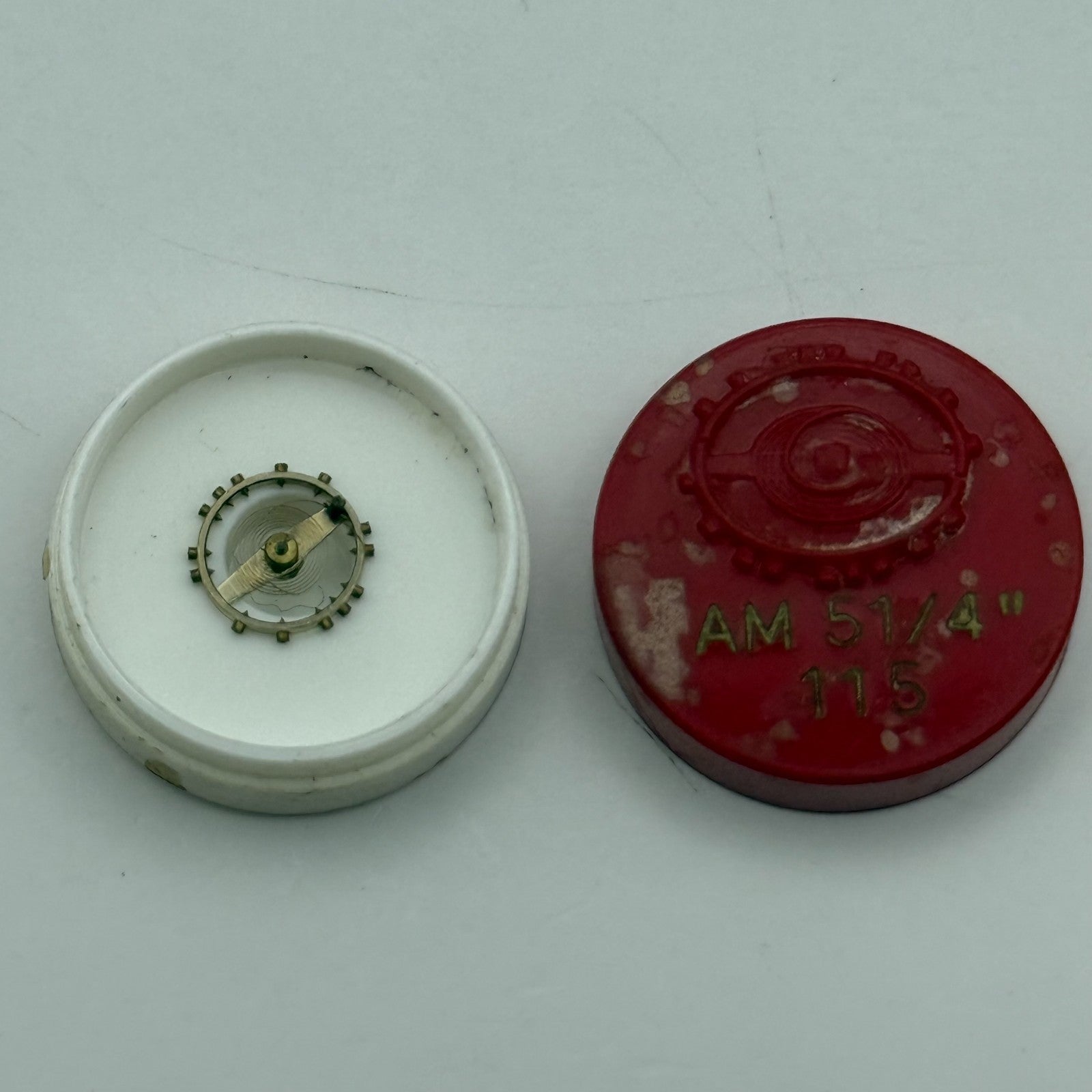 AM 115 Balance Wheel Complete And Spring 5 1/4’’’ Renata Watch Movement Parts