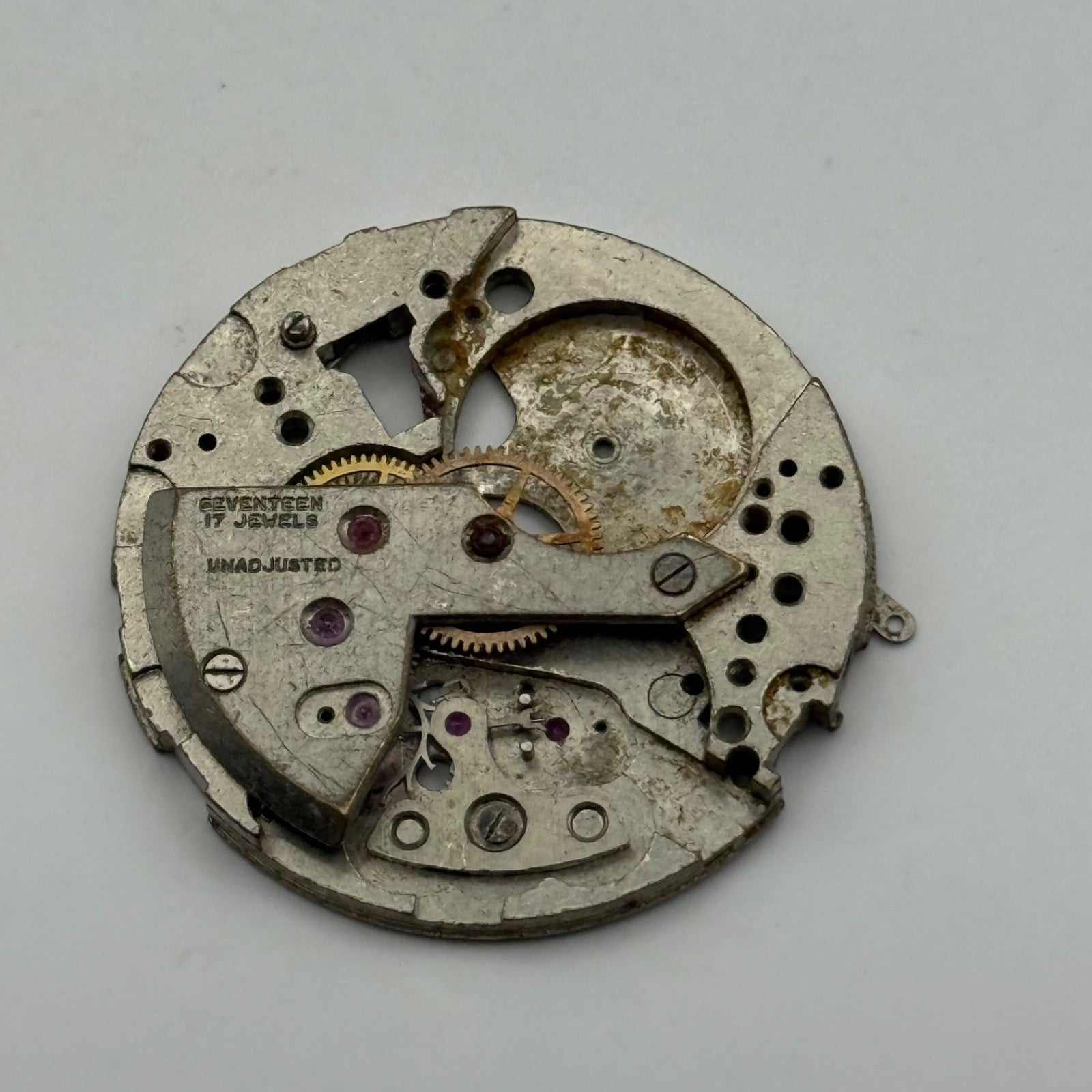 FHF 175 Watch Movement Manual Wind Vintage Swiss Incomplete Parts Repair 26.9mm