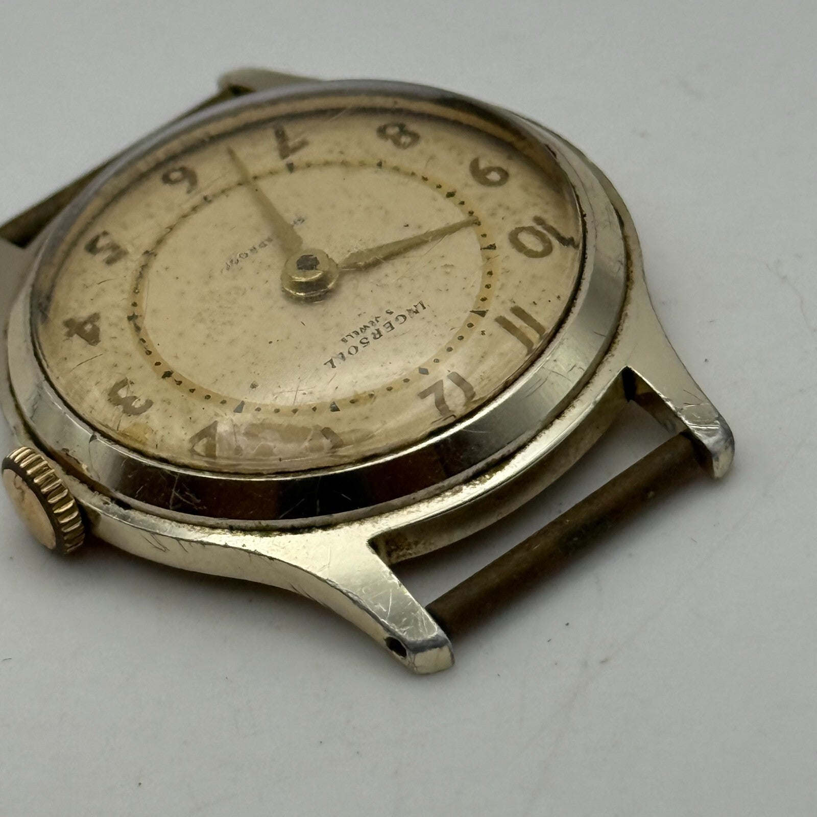33mm Men’s Vintage Ingersoll Shockproof A4 Great Britain Watch PARTS REPAIR