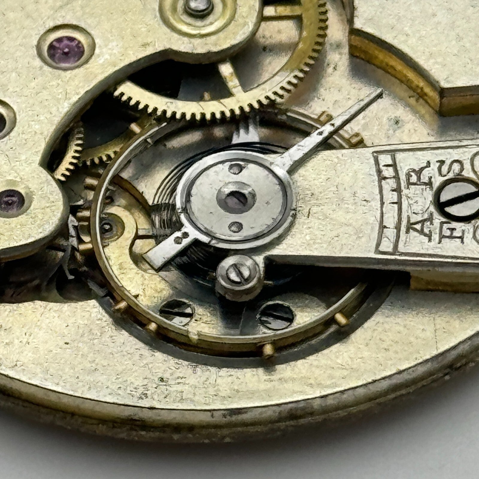 41.7mm Unidentified Quality Open Face Balance Ok Pocket Watch Movement PARTS