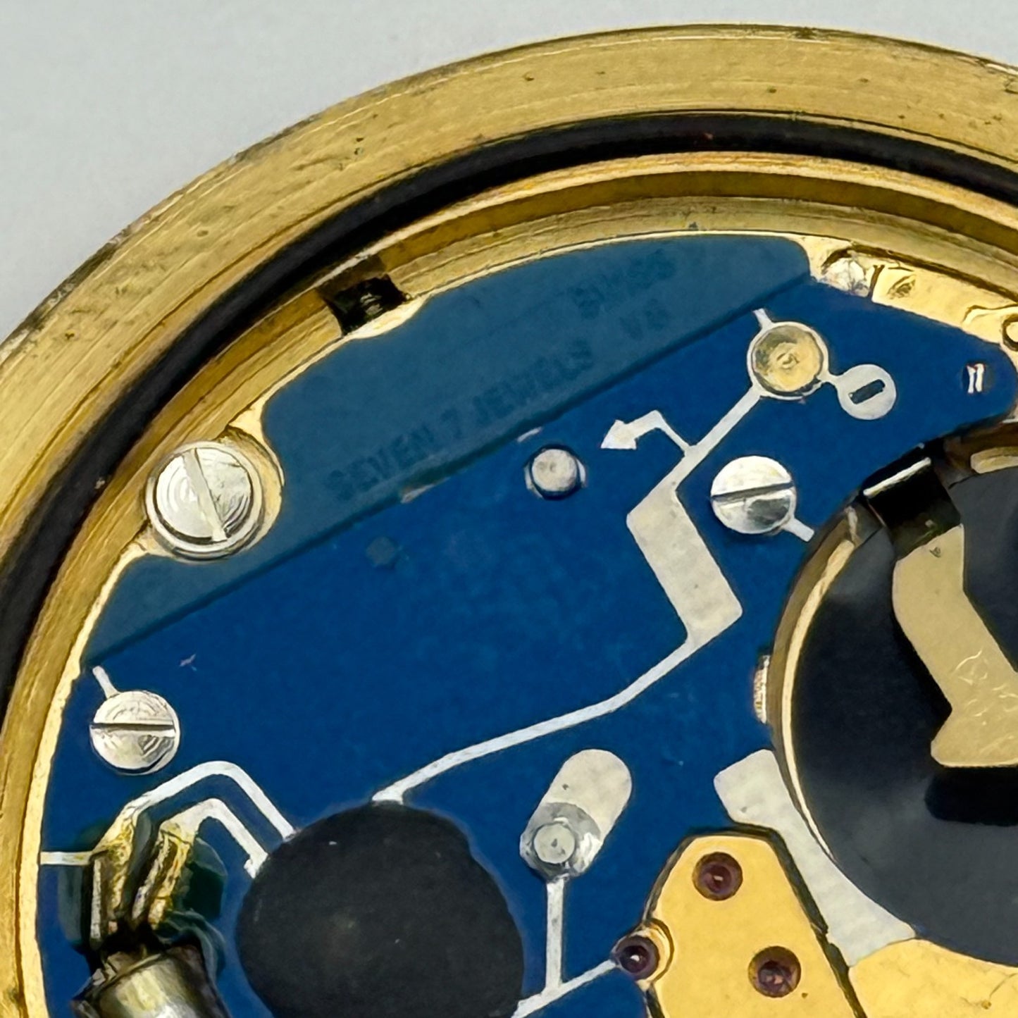 ETA 955.412 Quartz Watch Movement Rotary Date Vintage Swiss Parts Repair 31.8mm