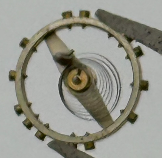 ETA 2410 Balance Wheel Complete And Spring 6 3/4''' 1059 M Watch Movement Parts 