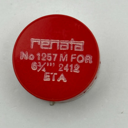 ETA 2412 Balance Wheel Complete And Spring 6¾’’’ 1257 M Watch Movement Parts 