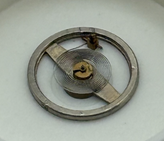 Brac 2051 Balance Wheel Complete And Spring  5½’’’ 69 M Watch Movement Parts NOS