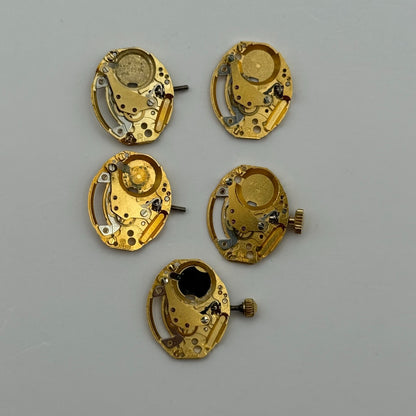 ETA ESA 978.002 x5 Quartz Watch Movement Incomplete Swiss Ladies Parts Repair