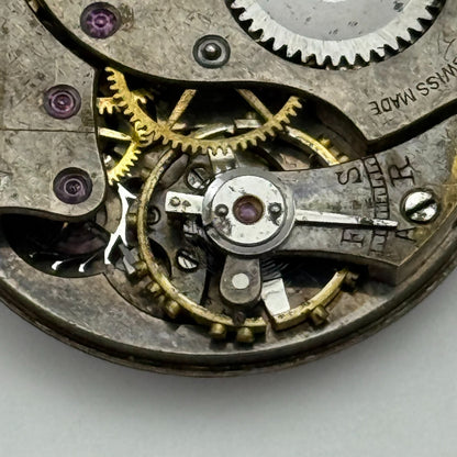 25.2mm Vintage Moeris Sub Seconds Trench Watch Movement Manual Wind PARTS REPAIR