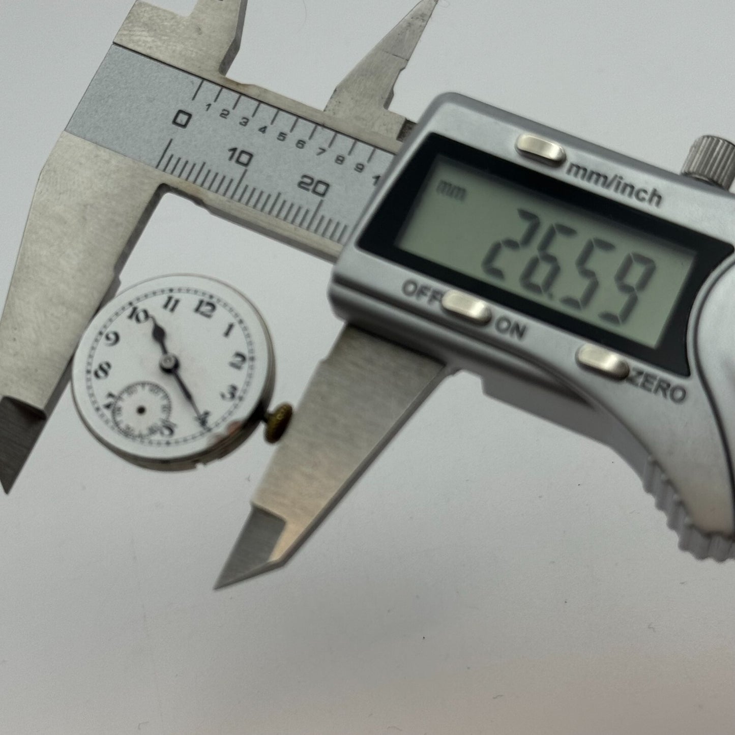 23.6mm Running Unidentified High Grade Trench Watch Movement Manual Wind PARTS