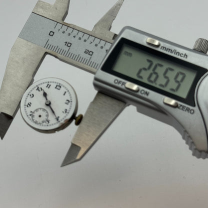 23.6mm Running Unidentified High Grade Trench Watch Movement Manual Wind PARTS