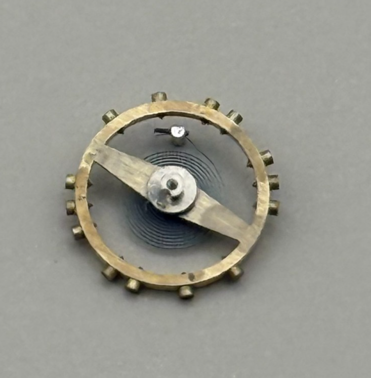 FEF 270 Balance Wheel Complete And Spring  5¼’’’ 173 M Watch Movement Parts NOS