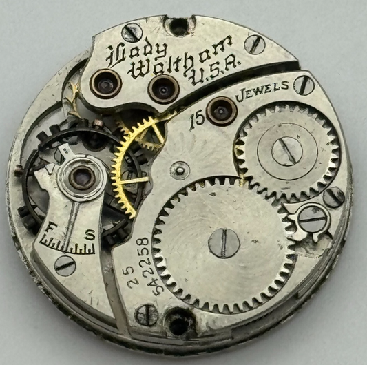 10L Antique Lady Waltham Model L-10 American USA Watch Movement PARTS SPARES