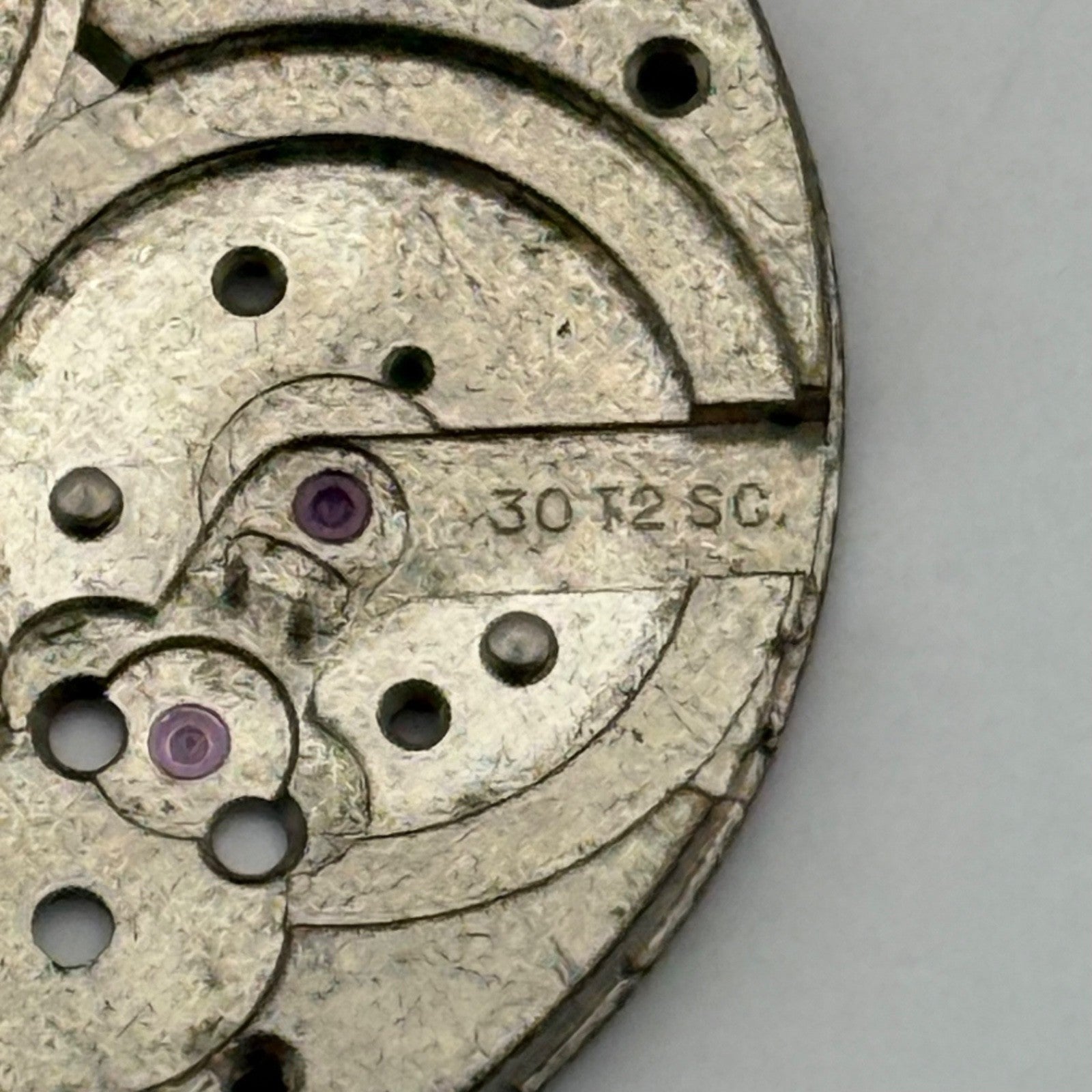 Omega 30T2 SC Watch Movement Main Plate Vintage Parts Repair Swiss Rare 30.5mm