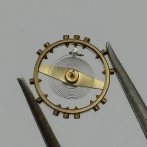 FHF 159 Balance Wheel Complete And Spring 190 M 3–10’’’ Watch Movement Parts NOS