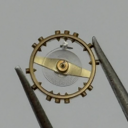 FHF 159 Balance Wheel Complete And Spring 190 M 3–10’’’ Watch Movement Parts NOS