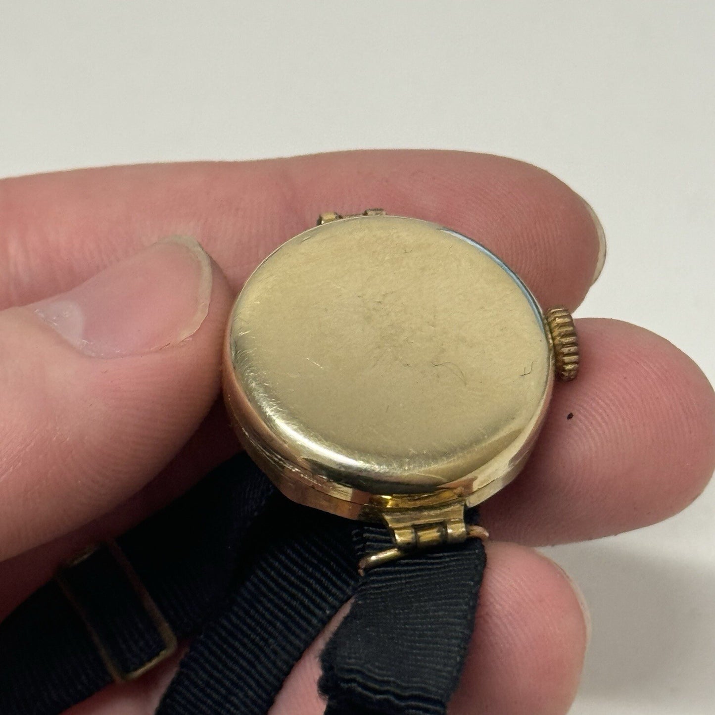 25mm Ladies SMALL Art Deco Gold Plated Sub Seconds Old Watch TO RESTORE