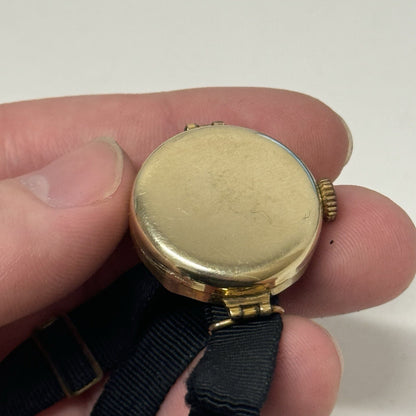 25mm Ladies SMALL Art Deco Gold Plated Sub Seconds Old Watch TO RESTORE