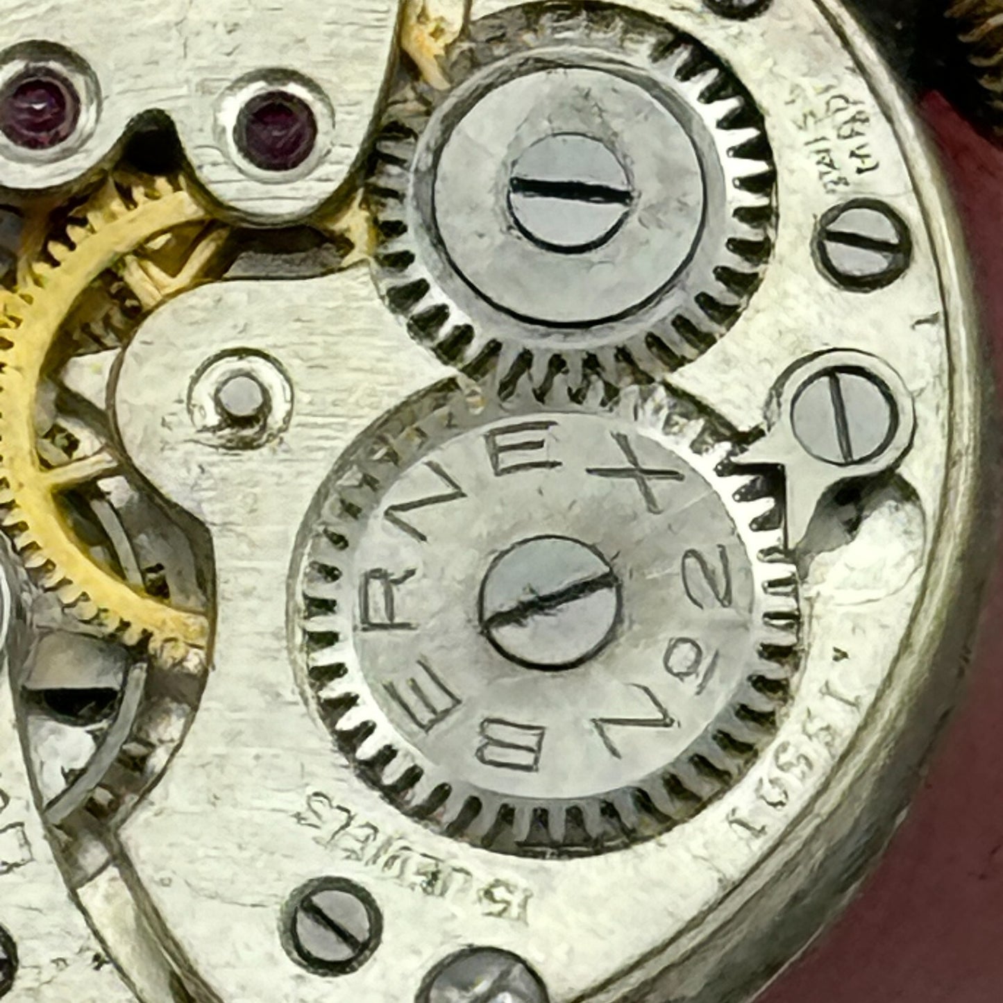 20.2mm Bernex No 2 Swiss 15501 Trench Watch Movement Manual Wind Vintage PARTS