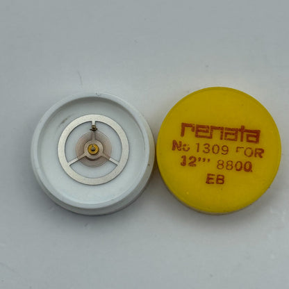 EB 8800 Balance Wheel Complete And Spring 12’’’ 1309 Watch Movement Parts NOS