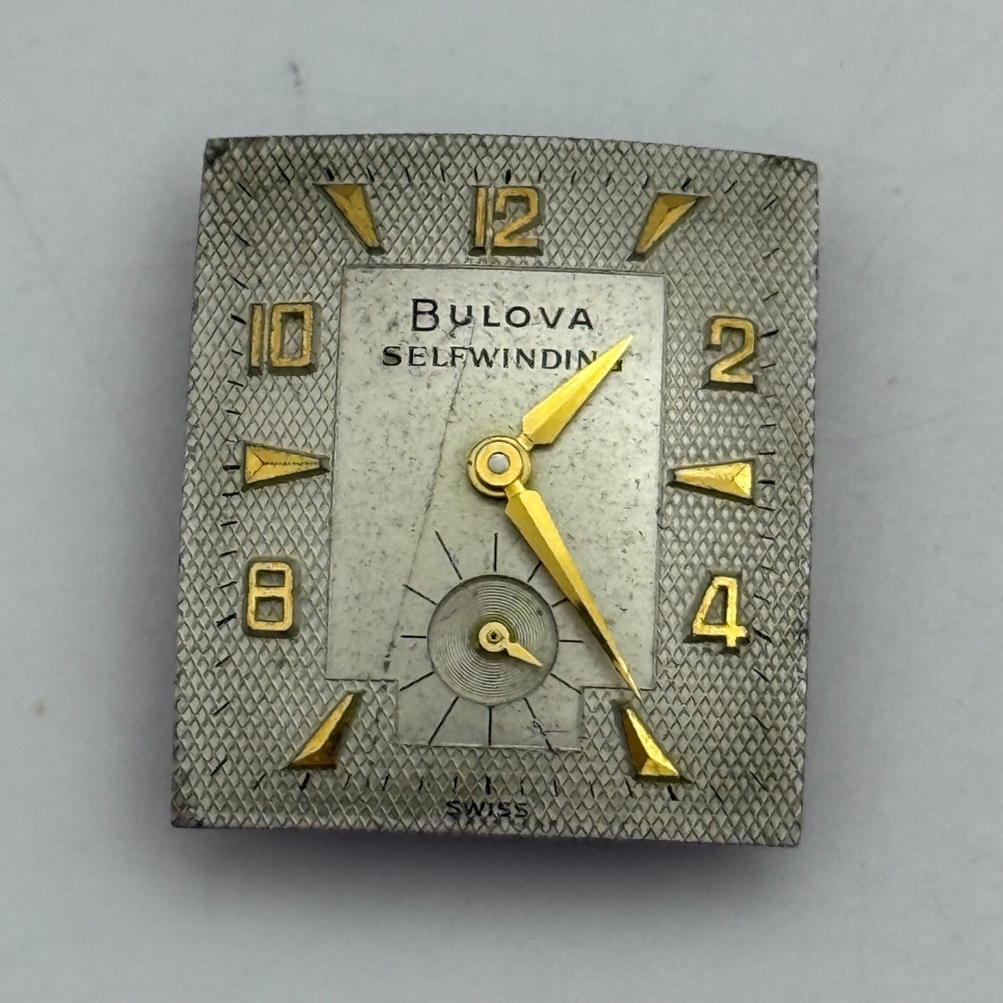 20.8mm Vintage Bulova 8BBA Good Balance Automatic Watch Movement PARTS REPAIR