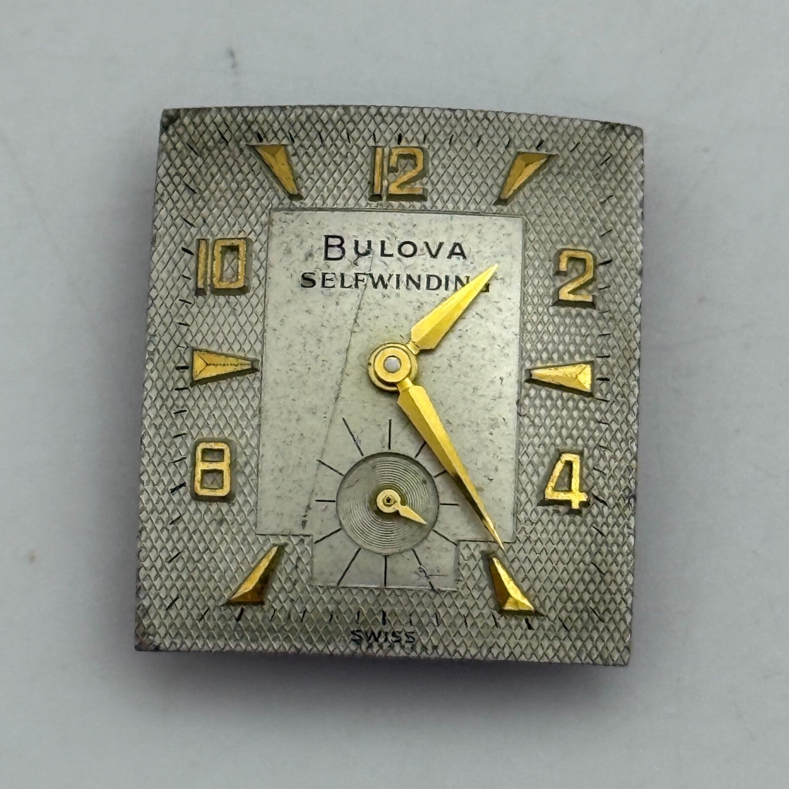 20.8mm Vintage Bulova 8BBA Good Balance Automatic Watch Movement PARTS REPAIR
