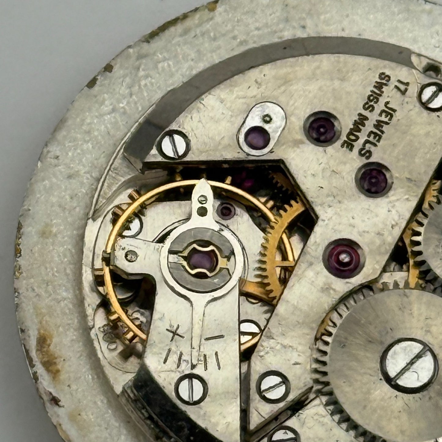 Garrard ETA 900 Watch Movement Manual Wind Vintage Swiss Parts Repair 23.6mm