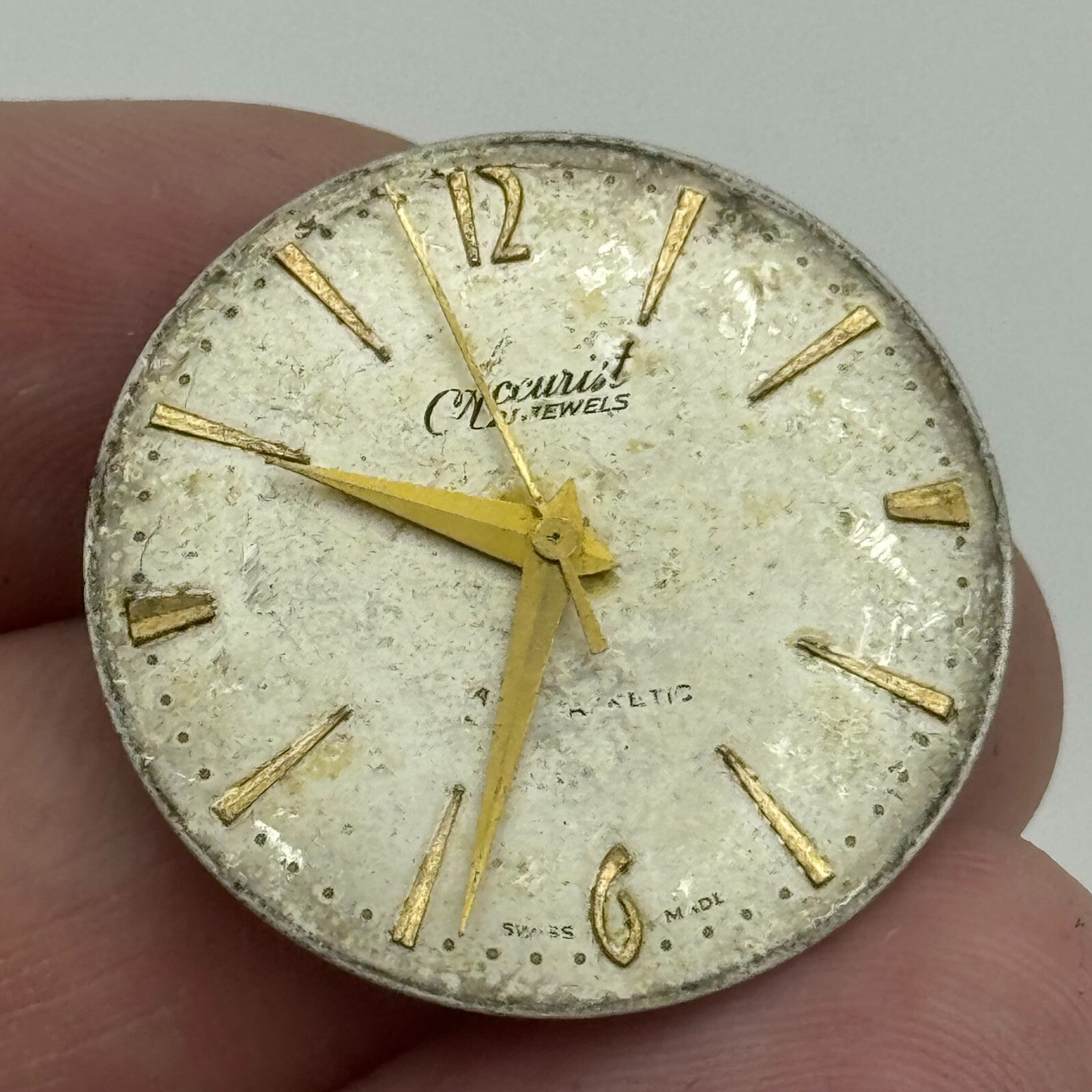 23.6mm Accurist ETA 2390 Manual Wind Watch Movement Swiss Vintage PARTS SPARES