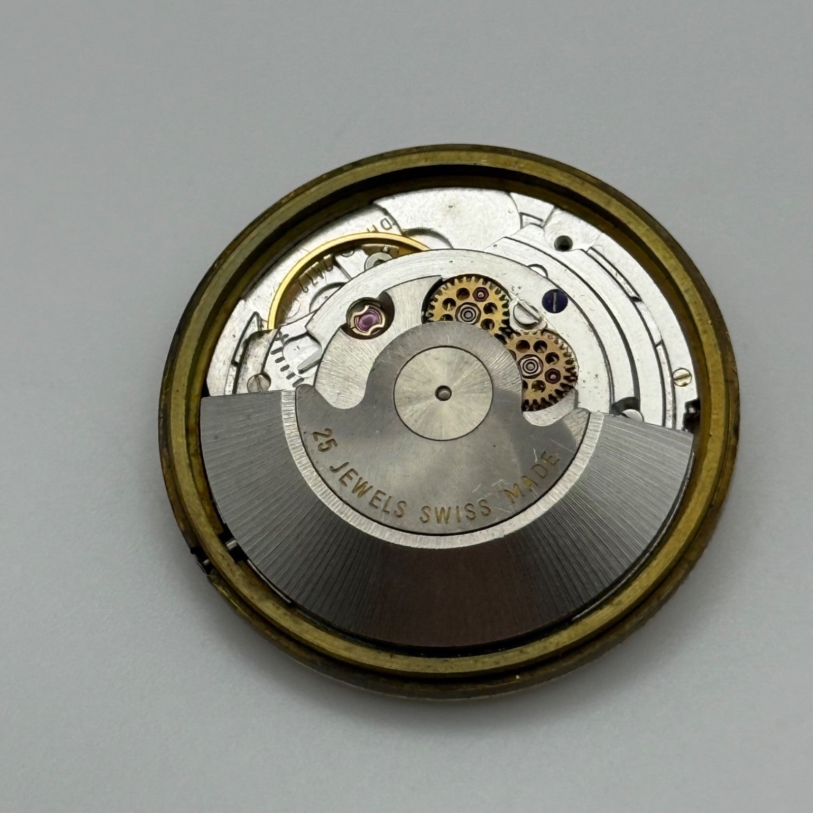 Garrard ETA 2472 Watch Movement Automatic Date Vintage Swiss Parts Repair 29.6mm