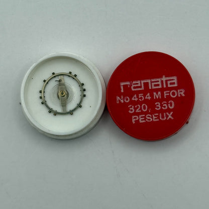 Peseux 320 330 Balance Wheel Complete And Spring 454 M Watch Movement Parts NOS