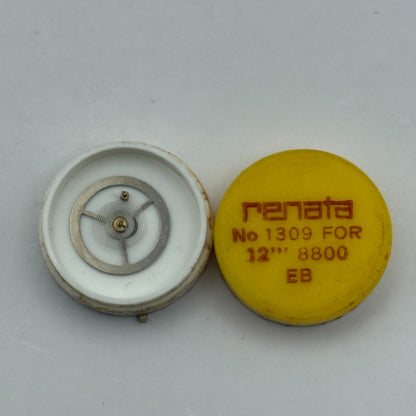 EB 8800 Balance Wheel Complete And Spring  12’’’ 1309 Watch Movement Parts NOS