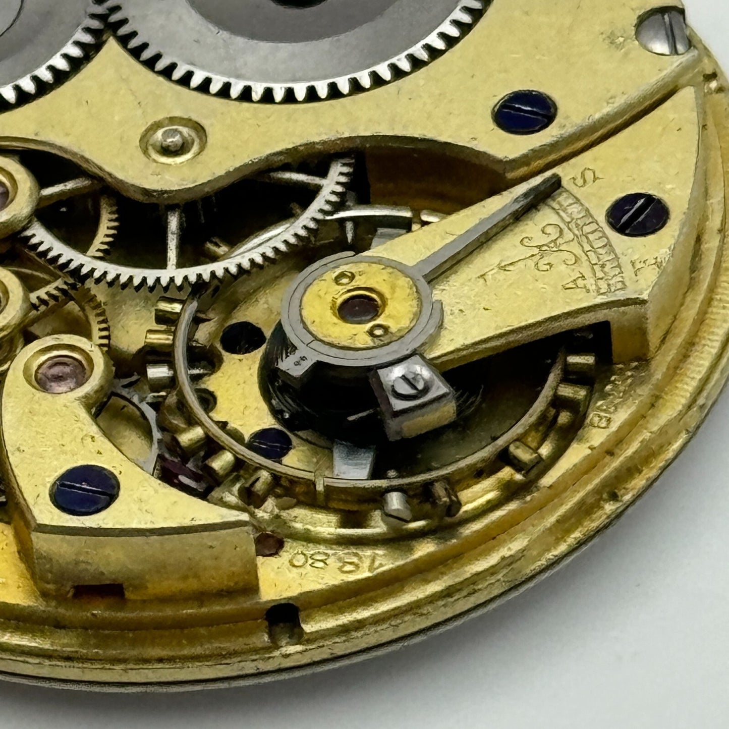 39.4mm Longines 18.80 High Grade Swiss Hunter Pocket Watch Movement PARTS