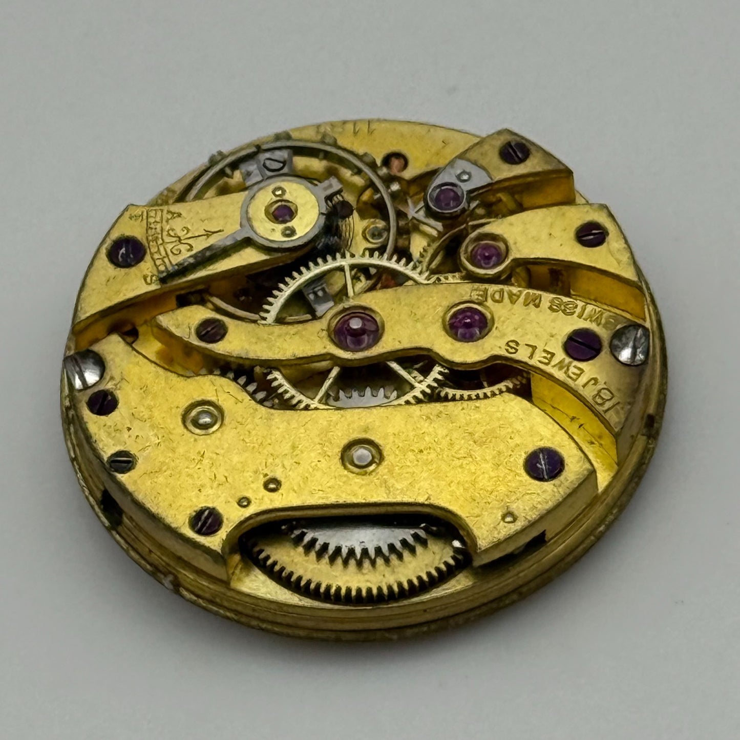 25.3mm Vintage Longines 11.87 Good Balance Manual Wind Watch Movement PARTS