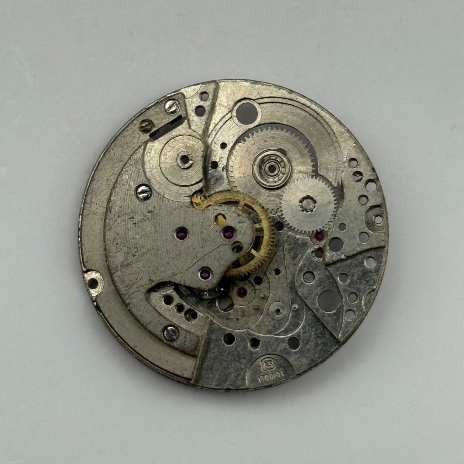 AS 1700/01 Watch Movement Automatic Vintage Swiss Incomplete Parts 25.9mm