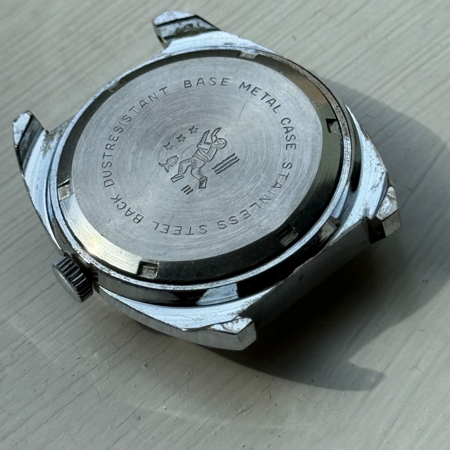 36mm Men's Vintage TV Shape Waterproof Date Swiss Manual Wind Watch PARTS REPAIR