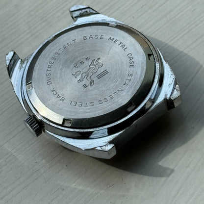 36mm Men's Vintage TV Shape Waterproof Date Swiss Manual Wind Watch PARTS REPAIR