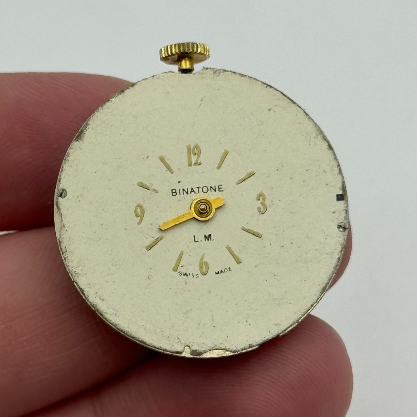 31.1mm Men's Burgana Binatone D 320 Manual Wind Swiss Watch Movement PARTS SPARE