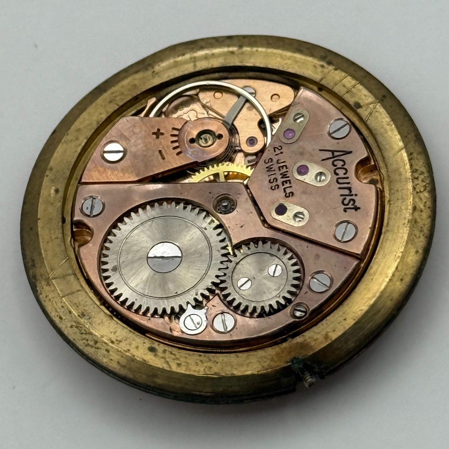 Peseux 320 Watch Movement Accurist Manual Wind Vintage Swiss Parts Repair 31.1mm