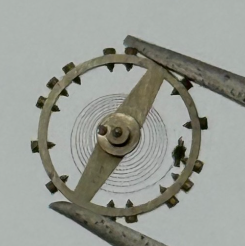 ETA 761 1201 Balance Wheel Complete And Spring 145 M Watch Movement Parts NOS