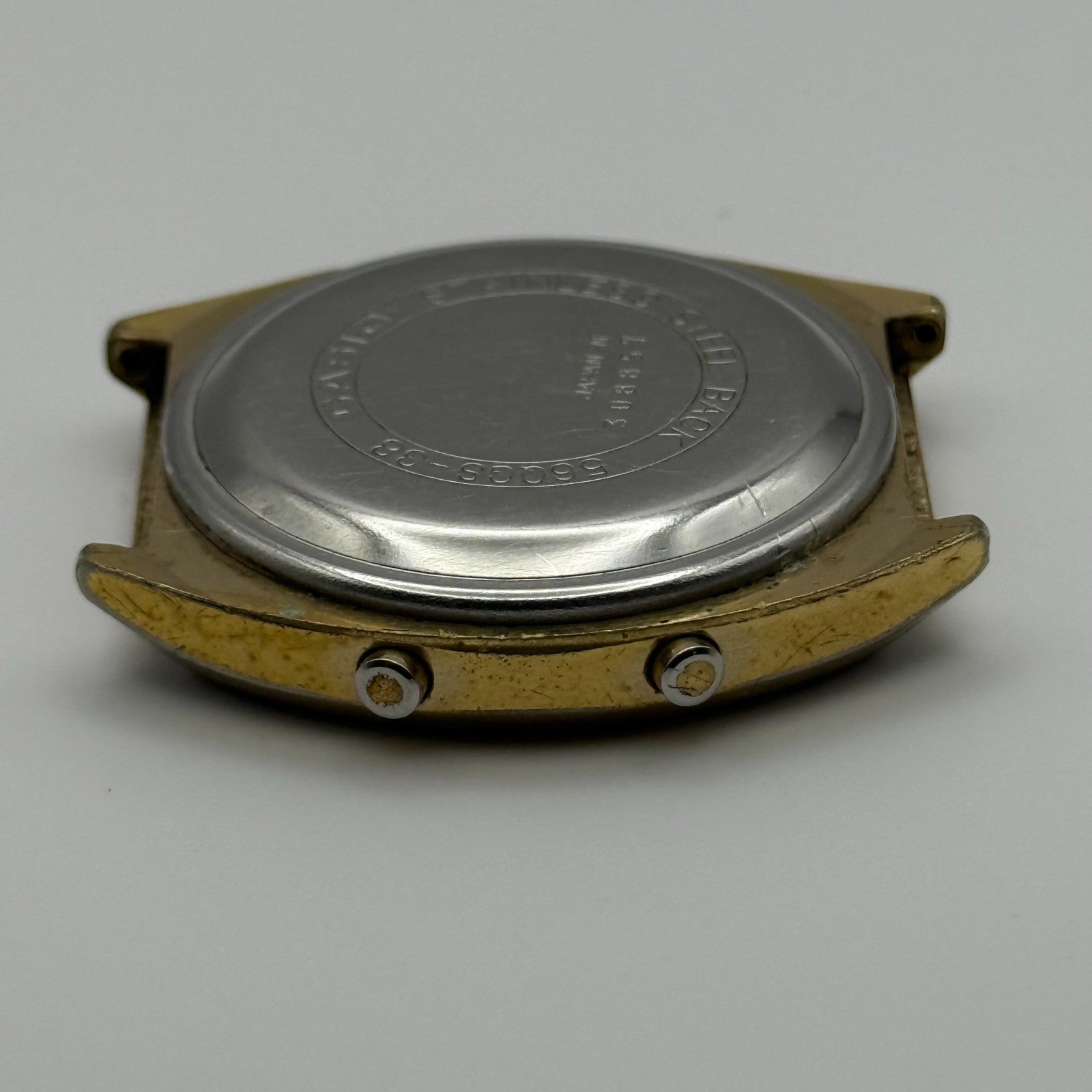 Casio Men's Chronograph Quartz Watch 56QGS-38 Gold Tone Japan 35mm PARTS REPAIR