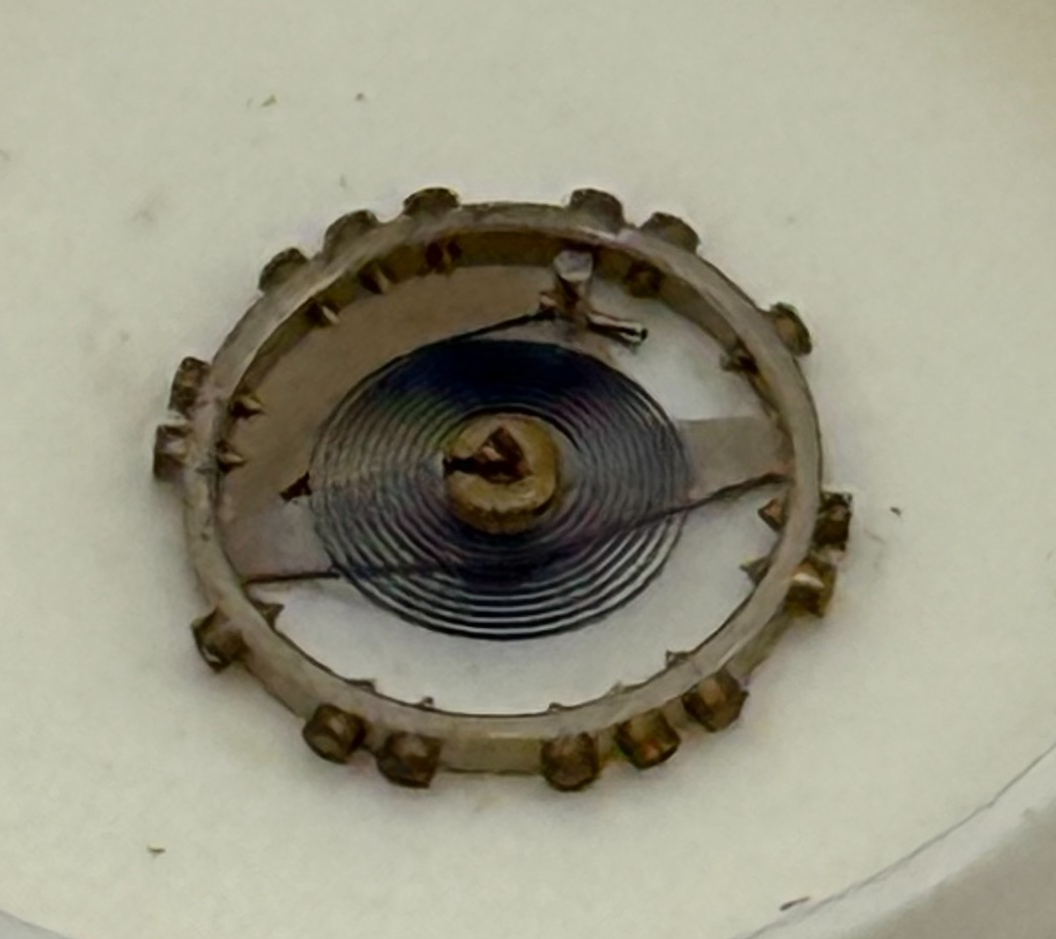 AS 976 1012 Balance Wheel Complete And Spring  29 M Watch Movement Parts NOS