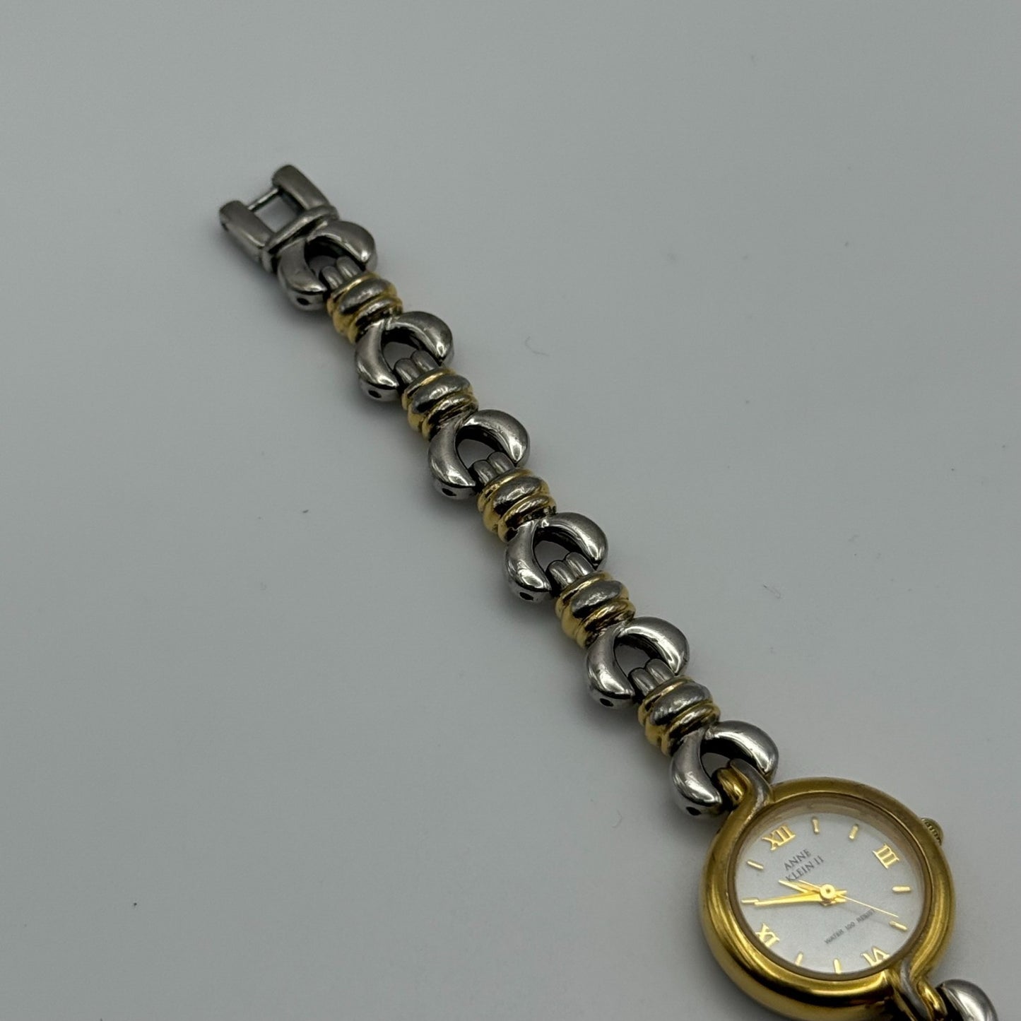 20mm Working Ladies Anne Klein III Two Tone Bracelet Quartz Watch 6.25 Inches