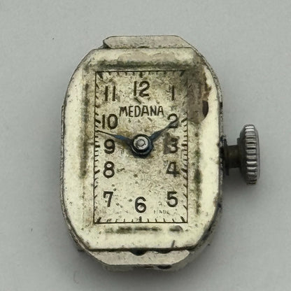 12.8mm Balance Ok Medana 8275 Manual Wind 7 Jewel Swiss Watch Movement PARTS