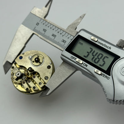 36.2mm Unidentified Antique Key Wound Pocket Watch Movement PARTS REPAIR SPARES