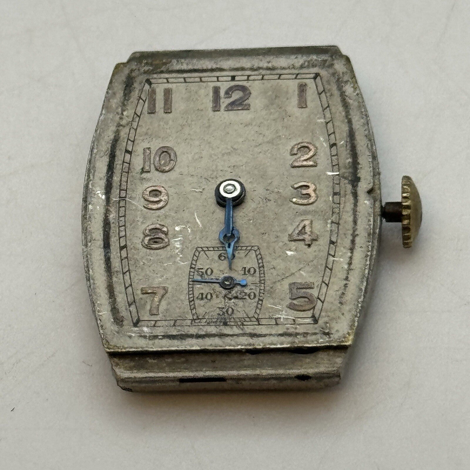 20mm Art Deco High Quality Tank Watch Movement Dial Hands Restoration Repair