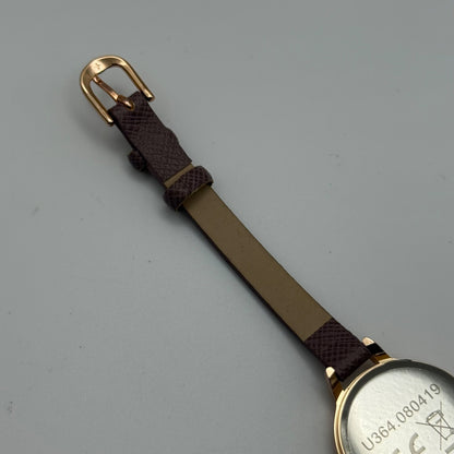 Ladies Pierre Cardin Watch Working New Battery Pink Strap Quartz 28mm