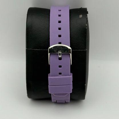 Citron Ladies Quartz Watch Crystal Accents Purple Strap Working 27mm New Battery